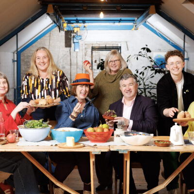 Representatives of awardees Hope & Courage Collective, Neighbourhood Network, NYCI, ShoutOut and Foróige, alongside Deirdre Mortell, CEO of Rethink Ireland and Will Carmody, Managing Partner of Mason Hayes & Curran
