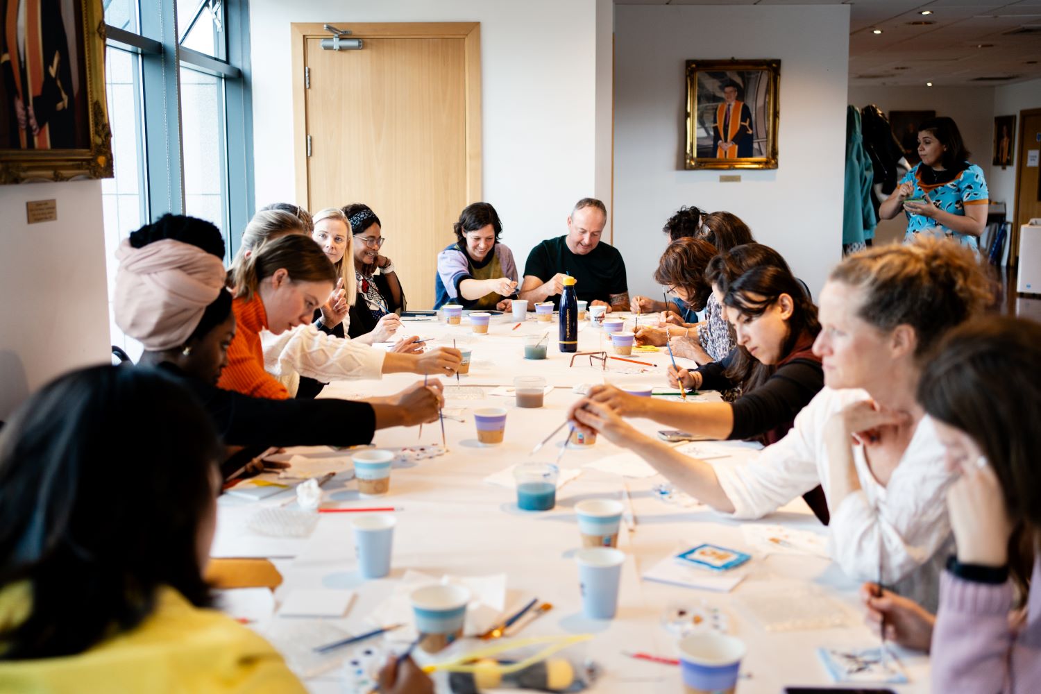 People doing art